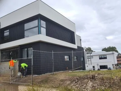 Hebel and render installation