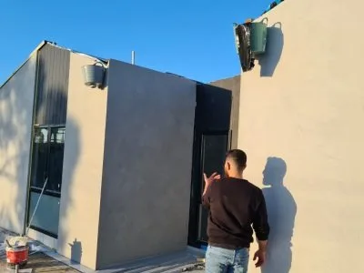 Durable exterior render